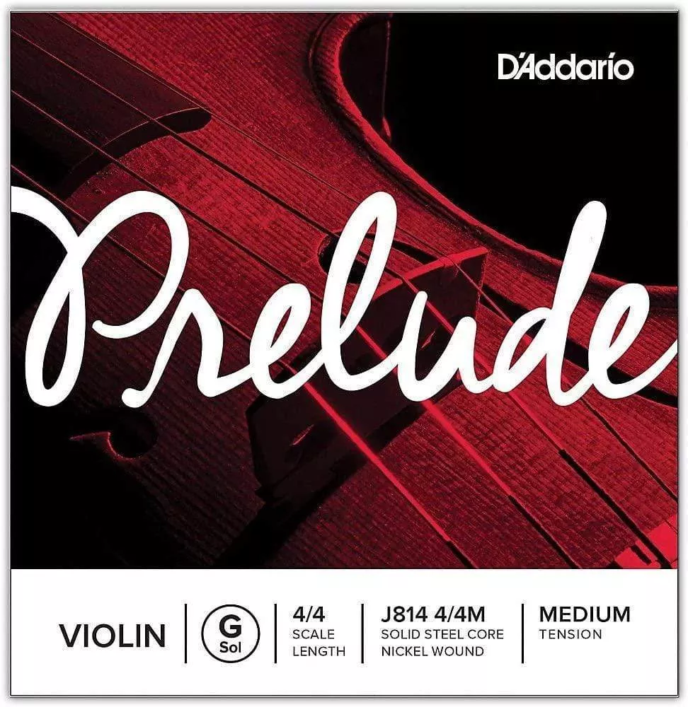 D’Addario Prelude Violin Single G String J814 4/4m