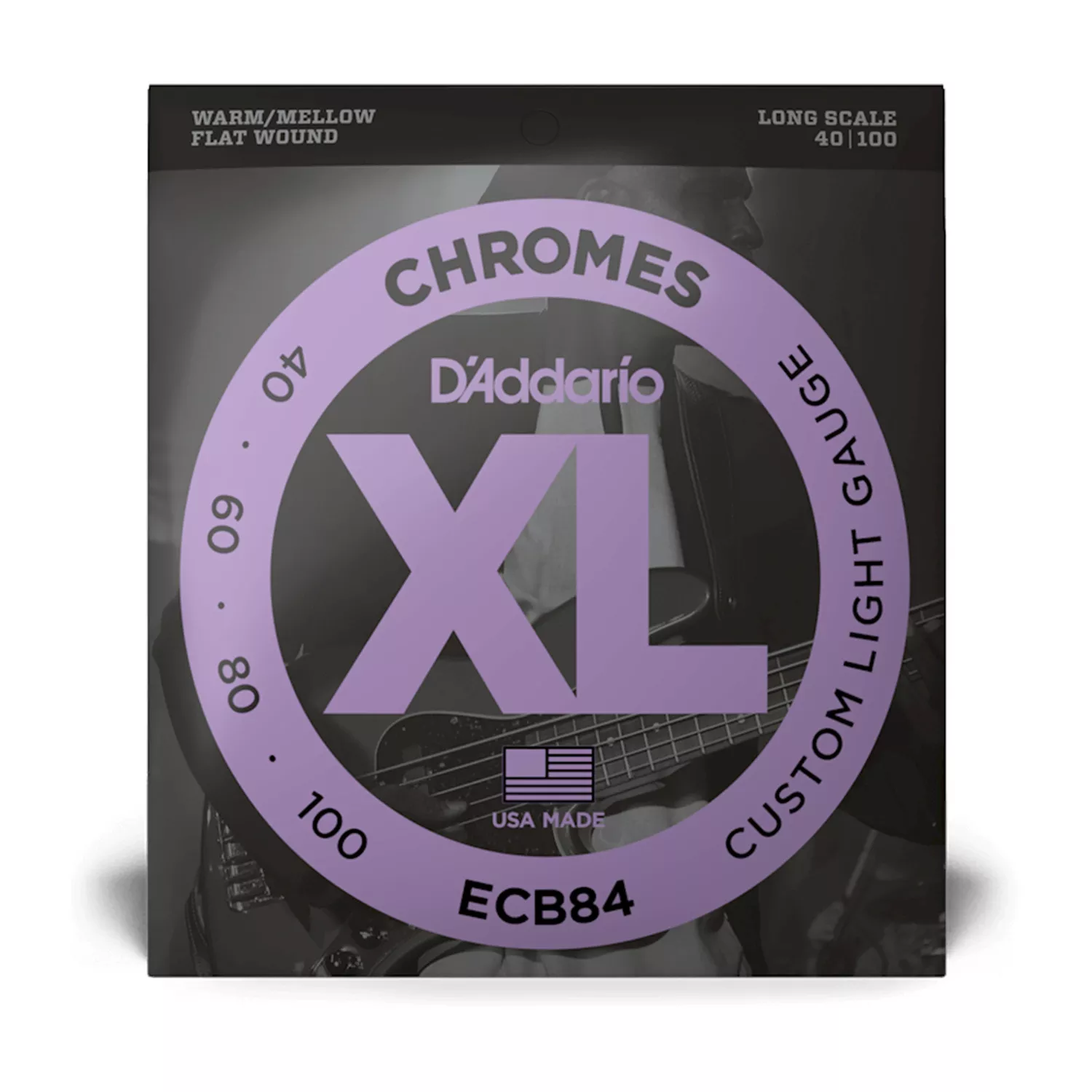 D'Addario XL Chromes 40-100 Custom Light Long Scale Bass Strings