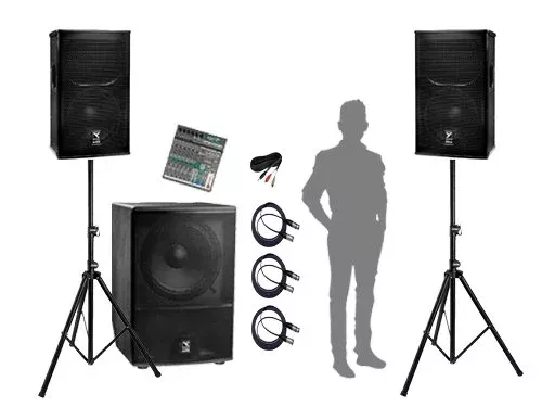 D.J. Large P.A. Package with Sub
