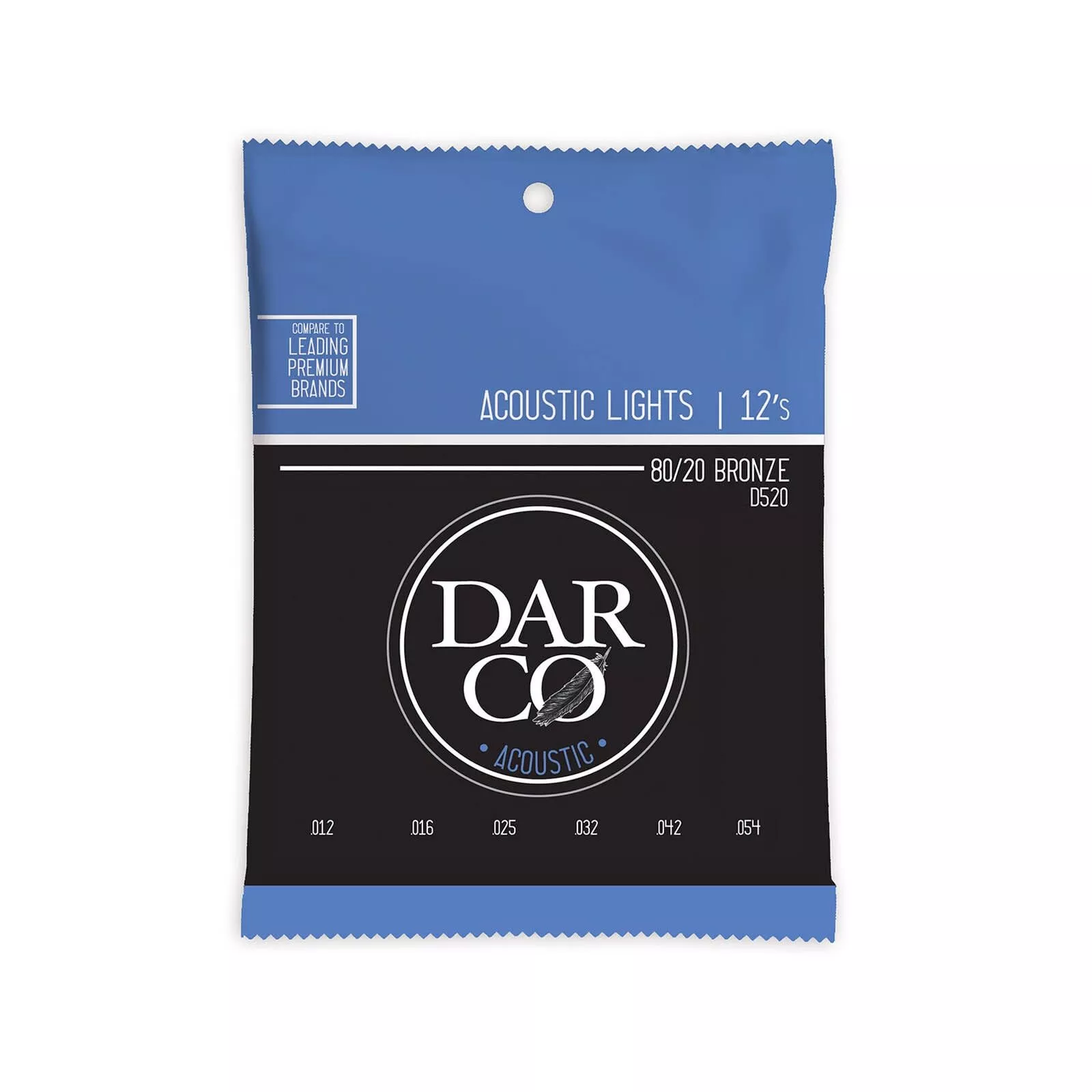 Darco D520 Acoustic Bronze Light Gauge 12s