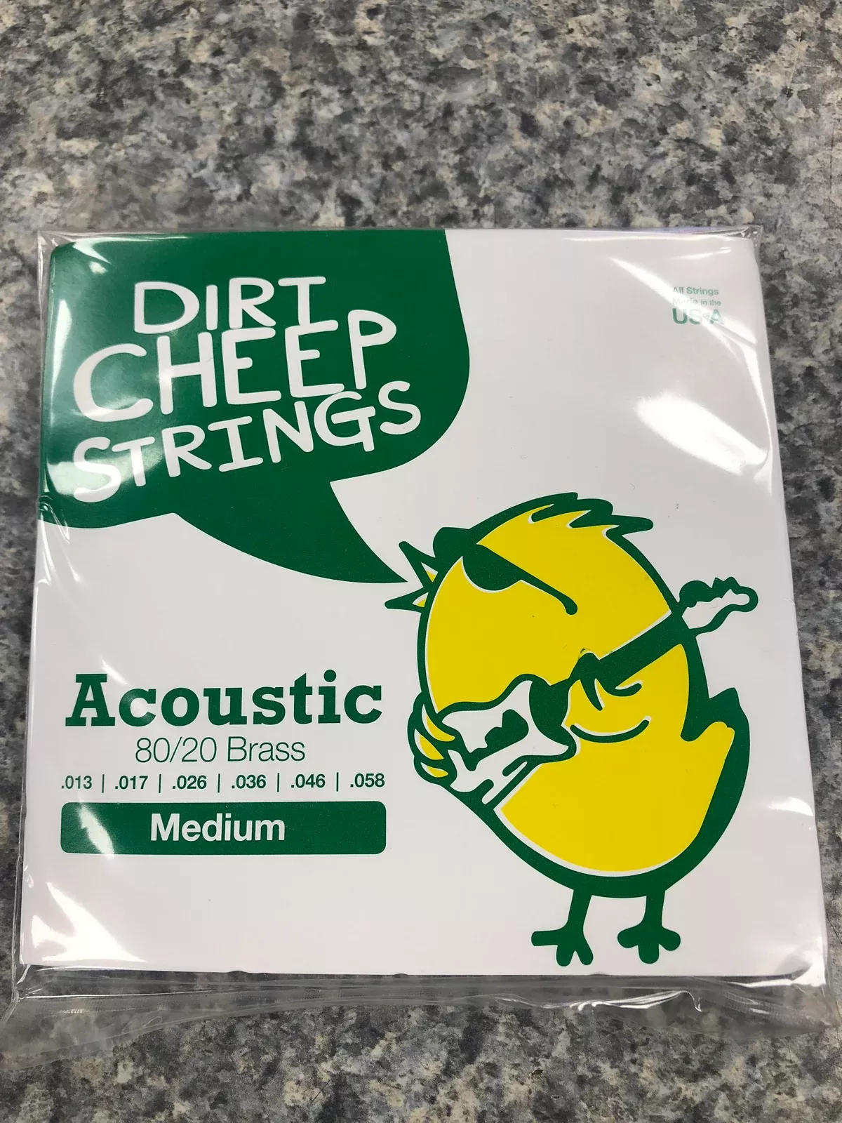 Dirt Cheep Strings – Acoustic 80/20 Medium Set, .013-.058