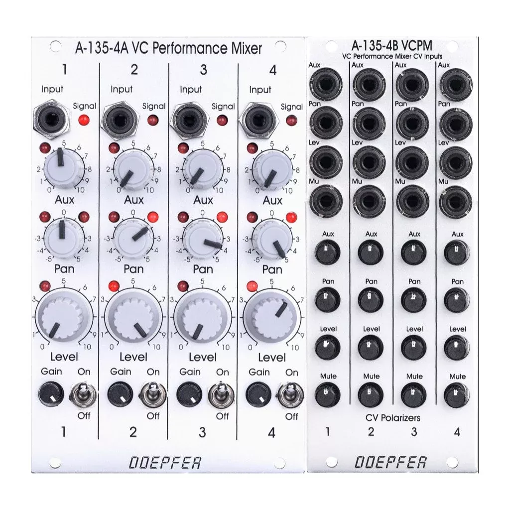 DOEPFER A-135-4A - A-135B VOLTAGE CONTROLLED PERFORMANCE MIXER MODULES