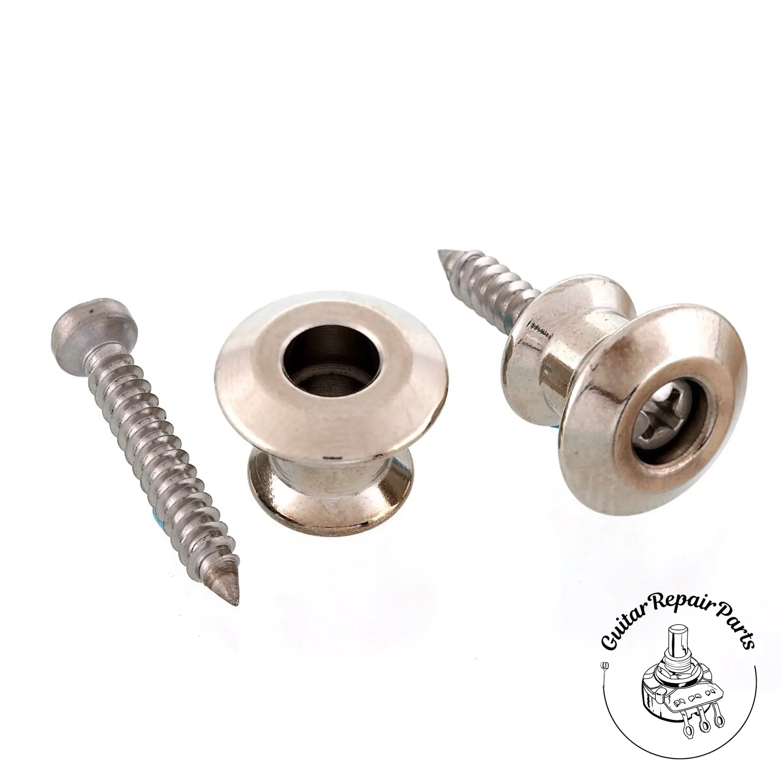 Dunlop Strap Button Set For Straplok Dual Design Strap Locks – Nickel