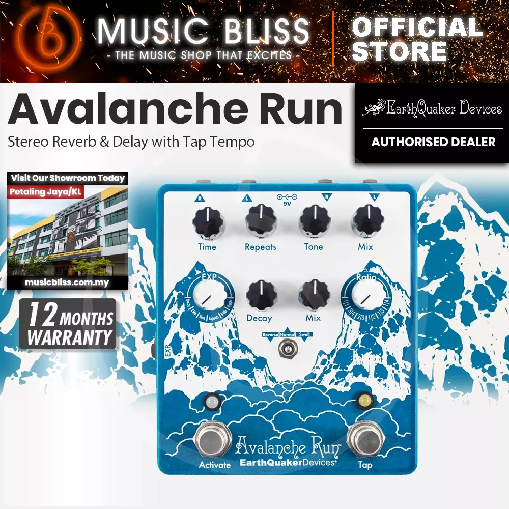 EarthQuaker Devices Avalanche Run V2 Delay and Reverb Pedal