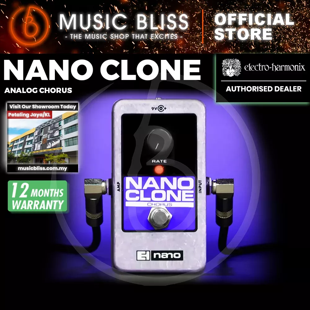 Electro Harmonix Nano Clone Chorus Guitar Effects Pedal