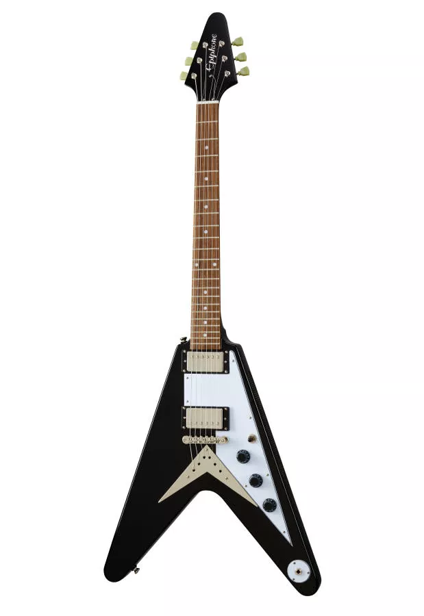 Epiphone EIFVEBNH2 Flying V Electric Guitar, Ebony