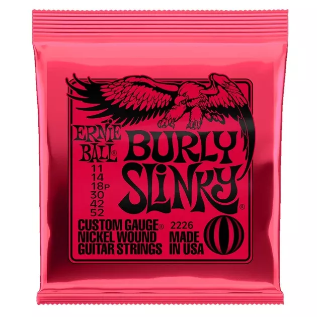Ernie Ball Burly Slinky 2226 Nickel Guitar Strings - 11-52 Gauge