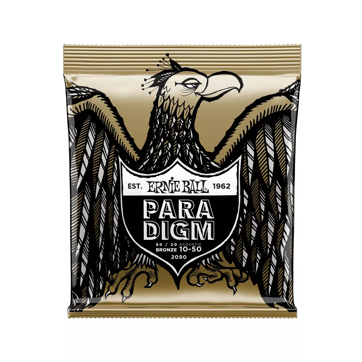 Ernie Ball Paradigm Extra Light 80/20 Bronze Acoustic Guitar Strings, 10-50