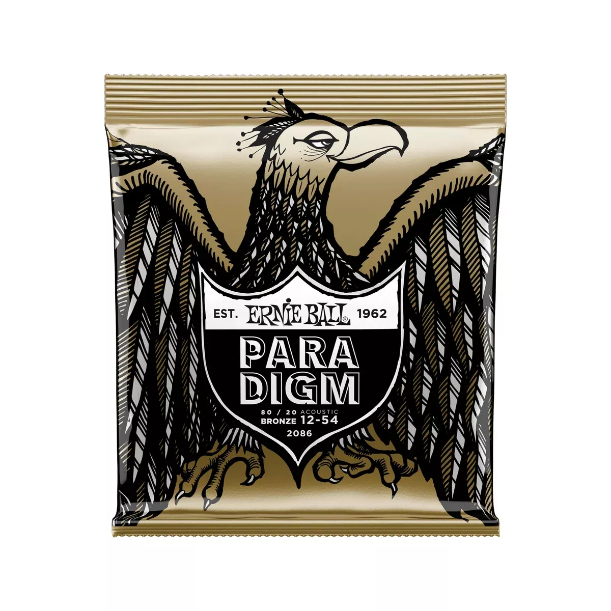 Ernie Ball Paradigm Medium Light 80/20 Bronze Acoustic Guitar Strings, 12-54