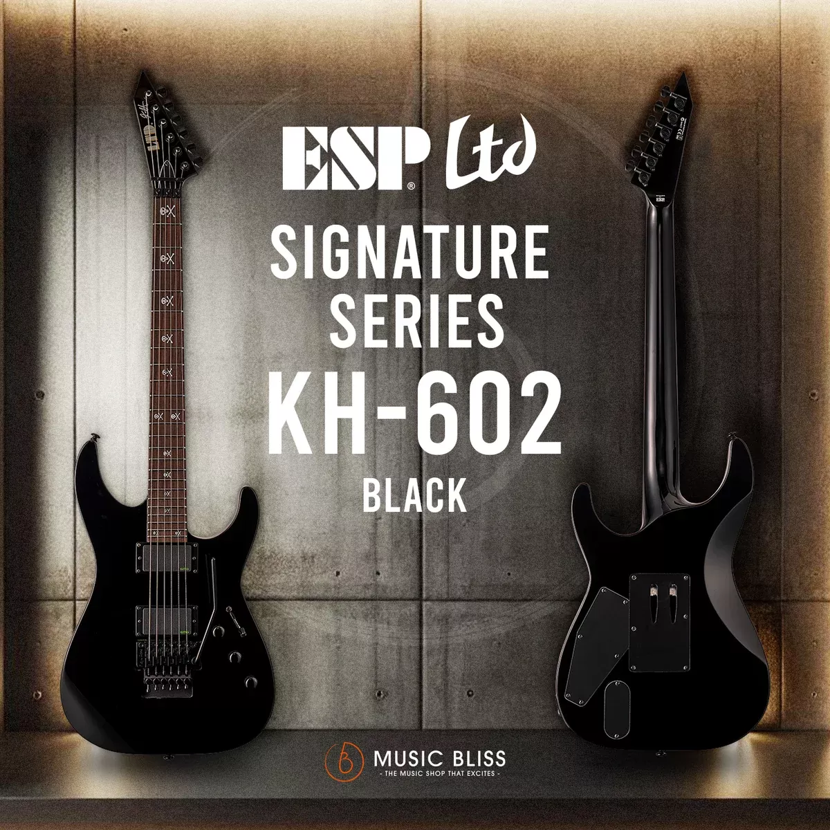 ESP LTD KH-602 Kirk Hammett Signature Electric Guitar with Hardcase – Black