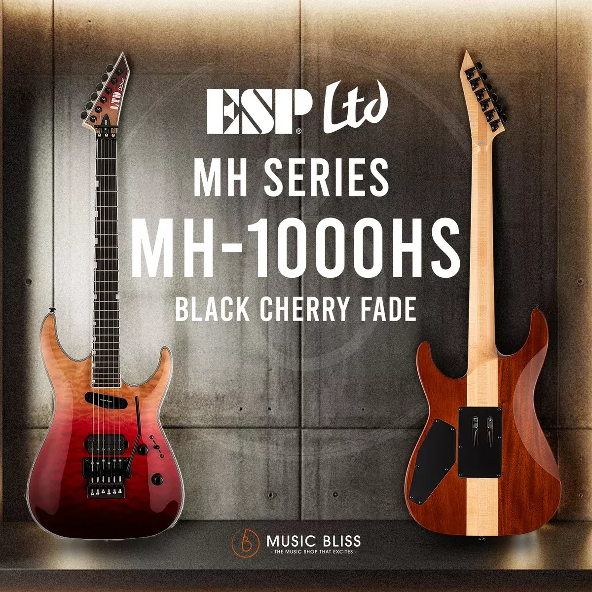ESP LTD MH-1000HS - Black Cherry Fade