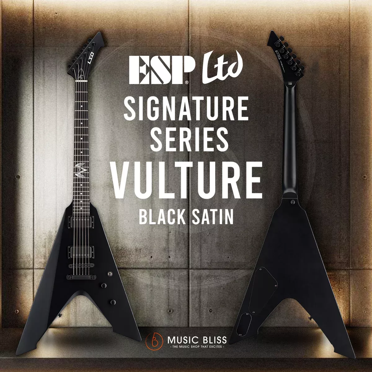 ESP LTD Vulture - Black Satin