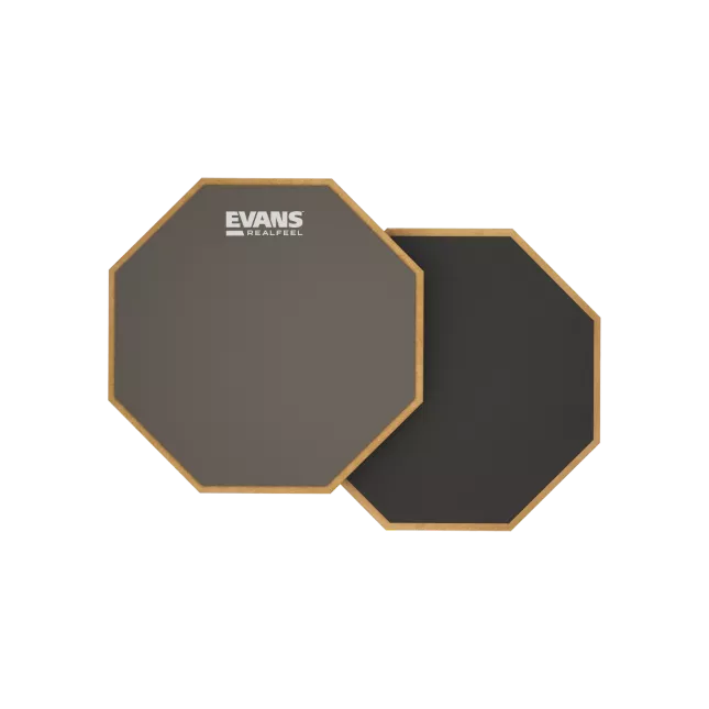 Evans RealFeel 2-sided Practice Drum Pad – 12 inch