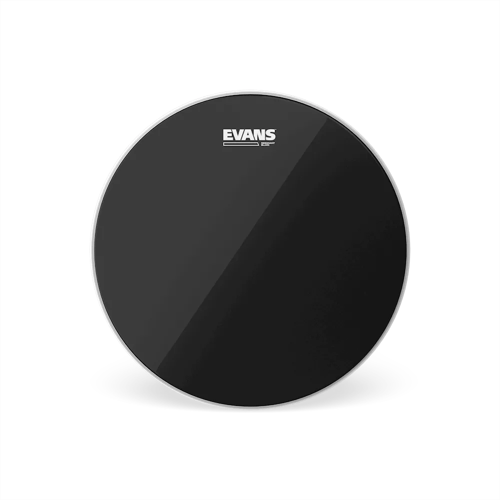 EVANS RESONANT BLACK DRUM HEAD, 12 INCH - TT12RBG