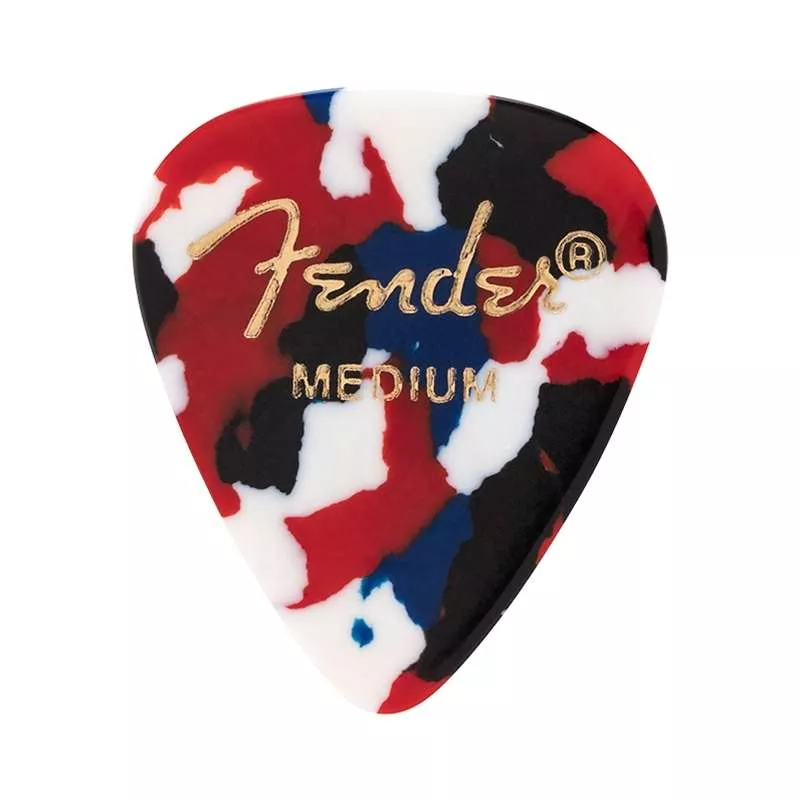 Fender 1980351850 - 351 Shape, Medium Celluloid Picks, Confetti, 12Count