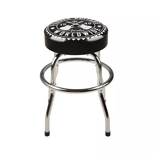 Fender Black Worldwide Barstool, 24inch