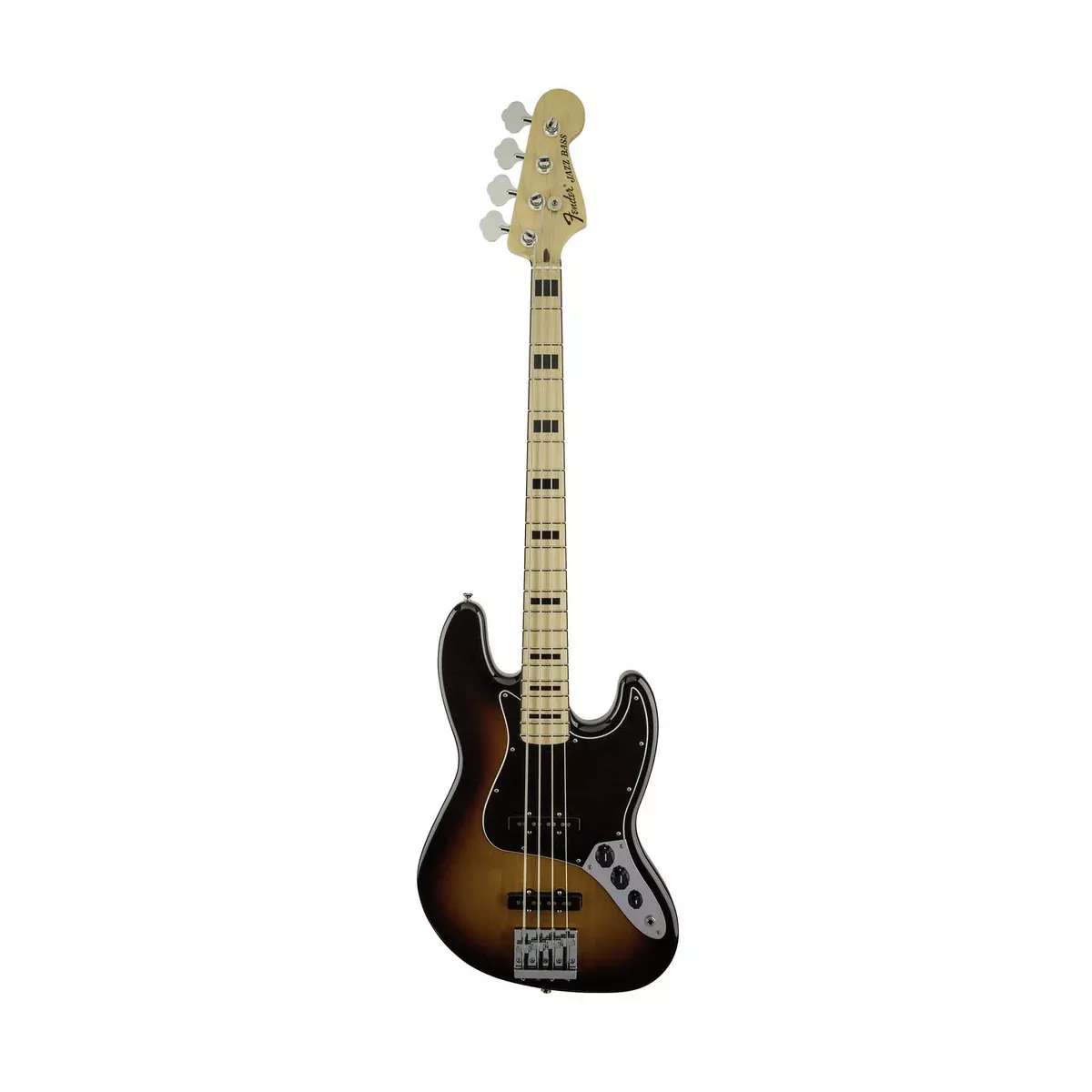 Fender Geddy Lee Jazz Bass Guitar, Maple FB, 3-Tone Sunburst