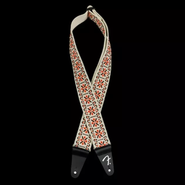 Fender Pasadena Woven Straps in Lattice Orange