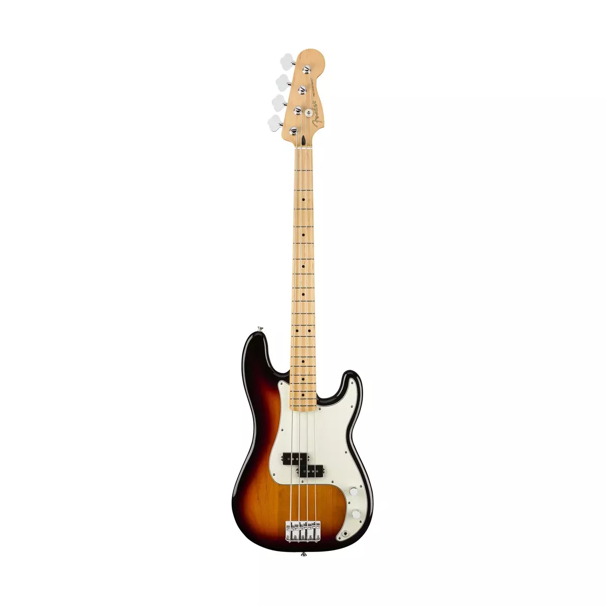 Fender Player Precision Bass Electric Guitar, Maple FB, 3-Tone Sunburst