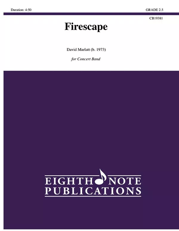 Firescape: Concert Band Conductor Score & Parts