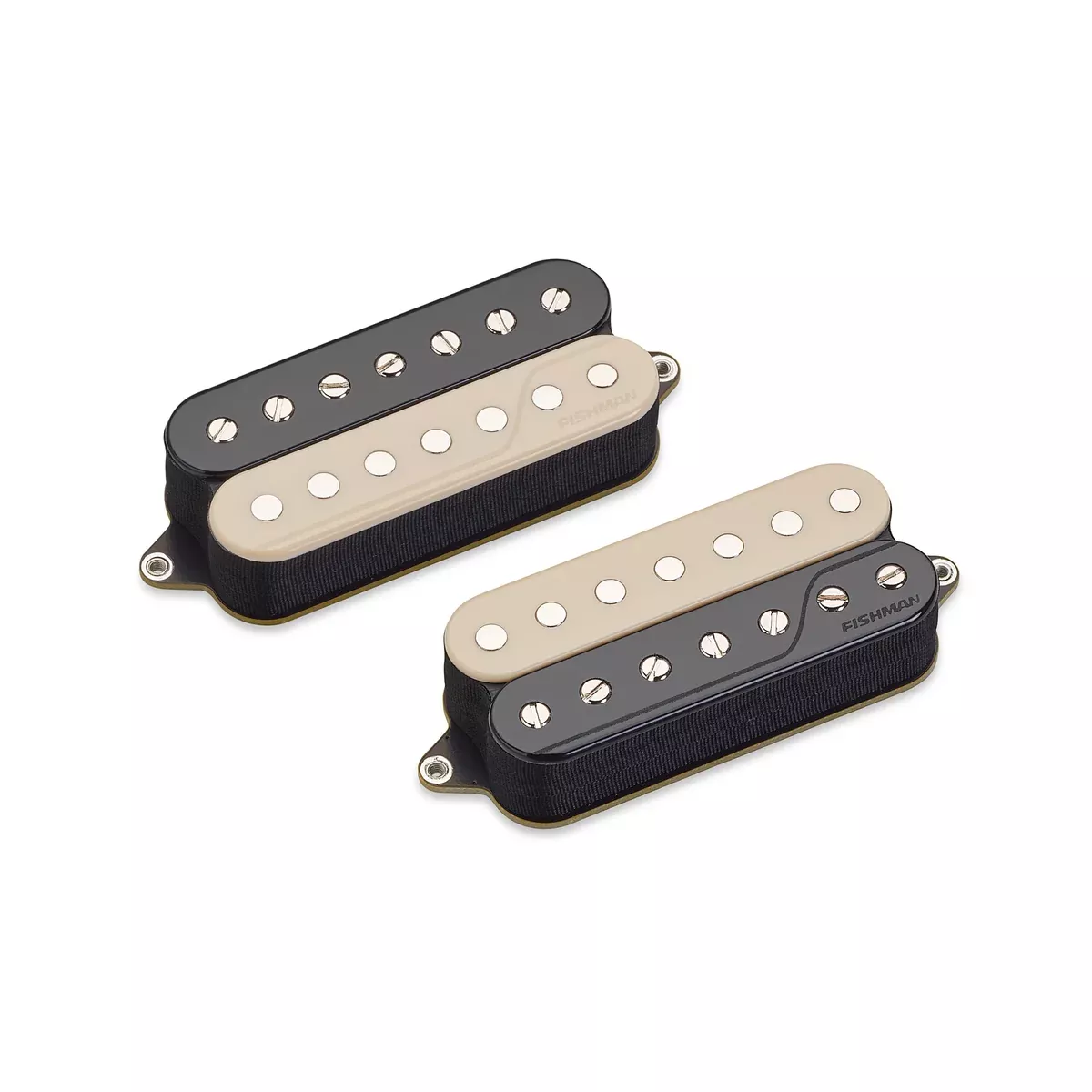 Fishman Fluence Classic Humbucker 7-String Pickup Set, Open Core Reverse Zebra