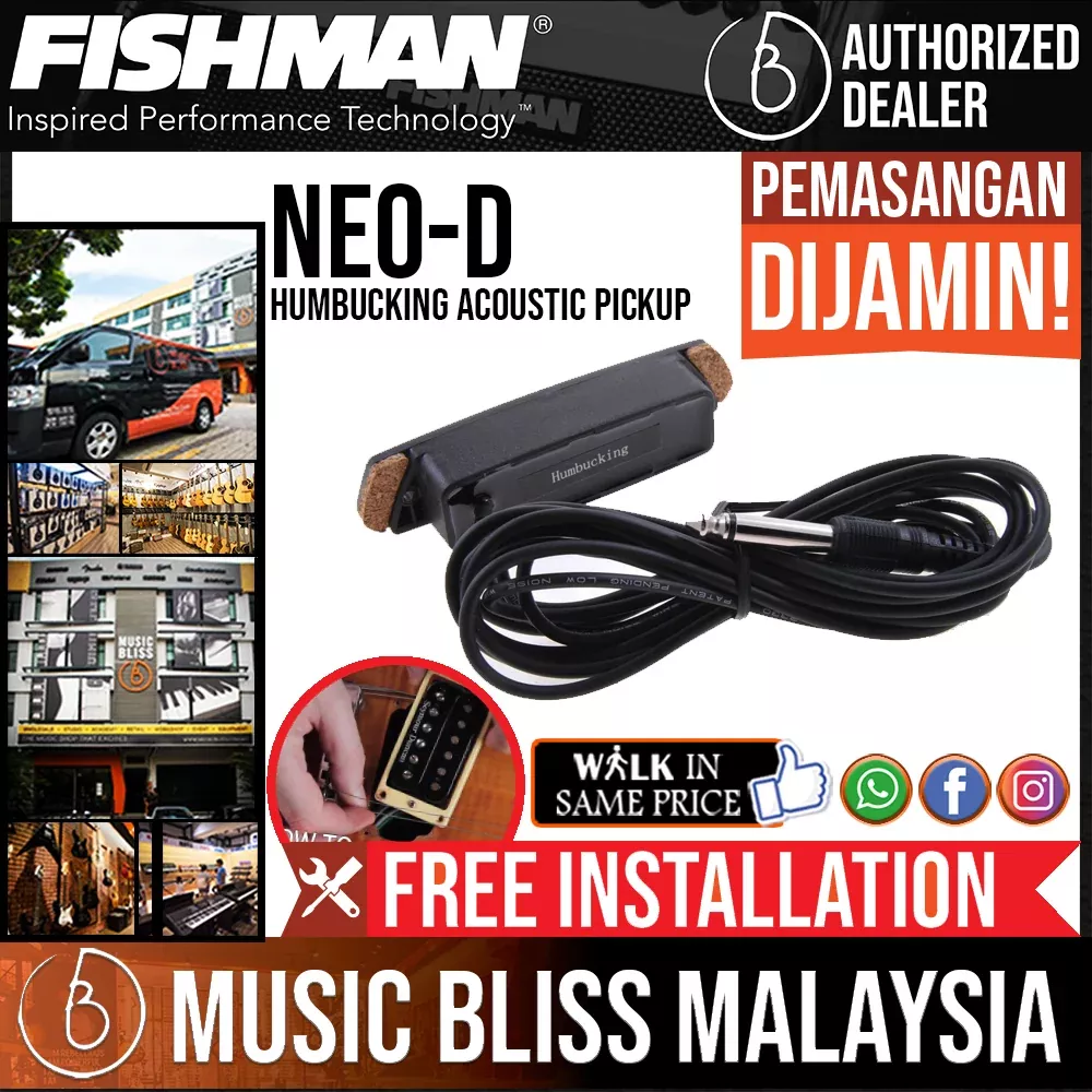 Fishman Neo-D Humbucking Acoustic Pickup