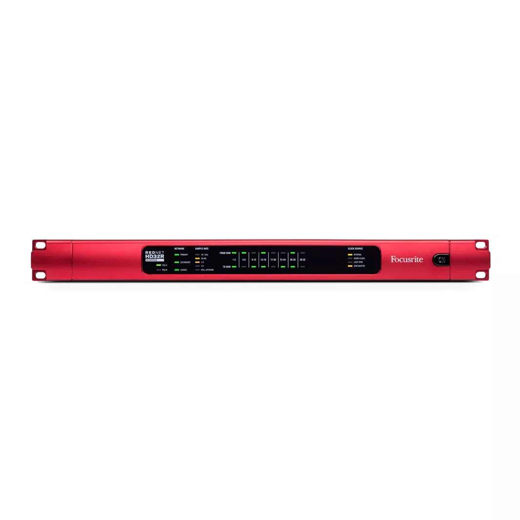 Focusrite Rednet HD32R Rednet 1U 32 Channel DANTE To Protools HD Via Digilink