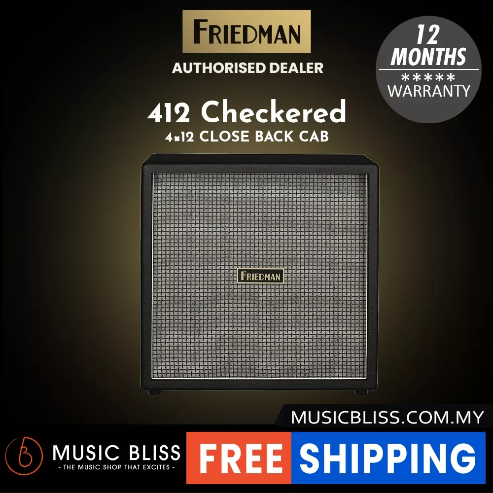 Friedman 412 Checkered 100-watt 4×12″ Extension Cabinet