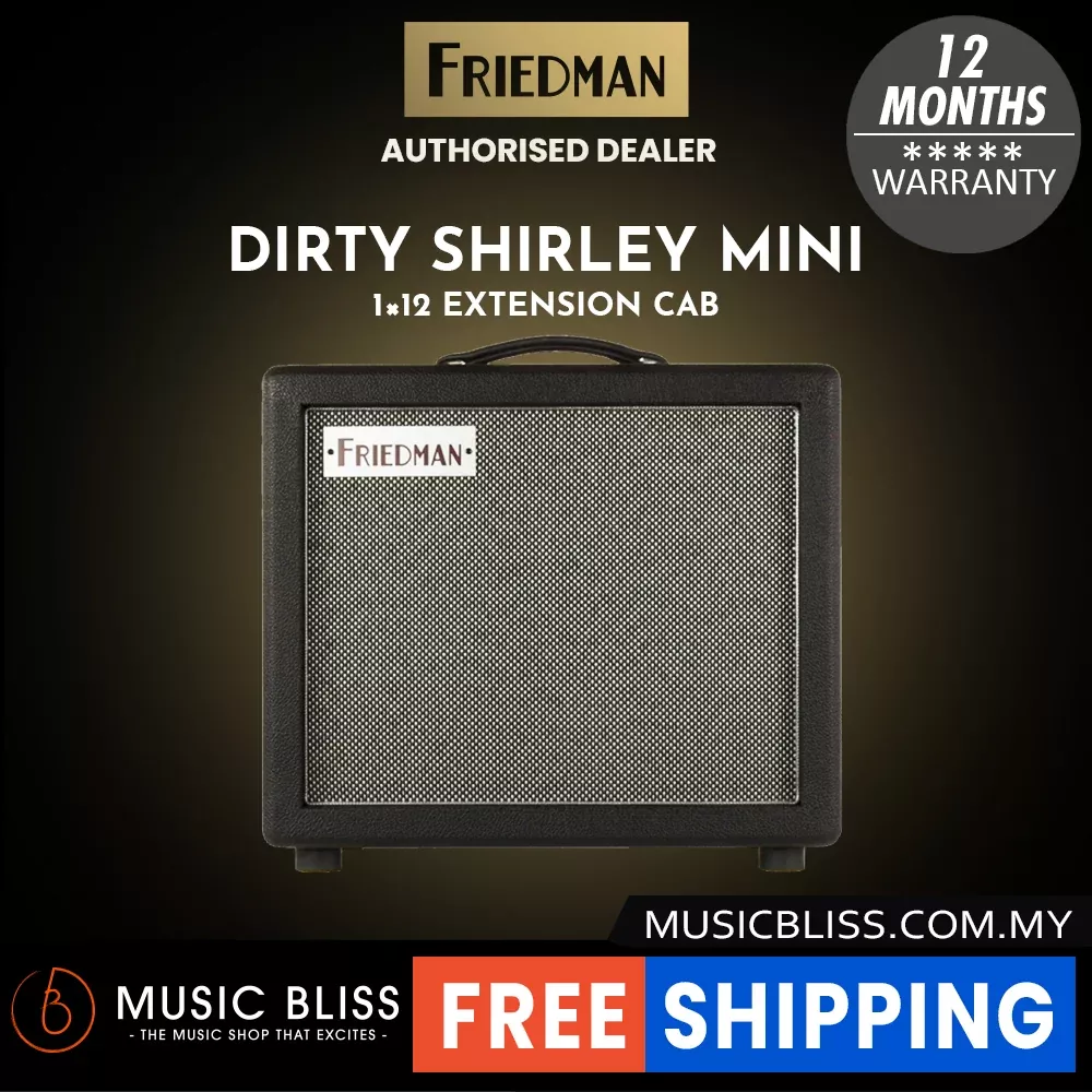 Friedman Dirty Shirley Mini Cab 65-watt 1×12″ Closed-back Extension Cabinet