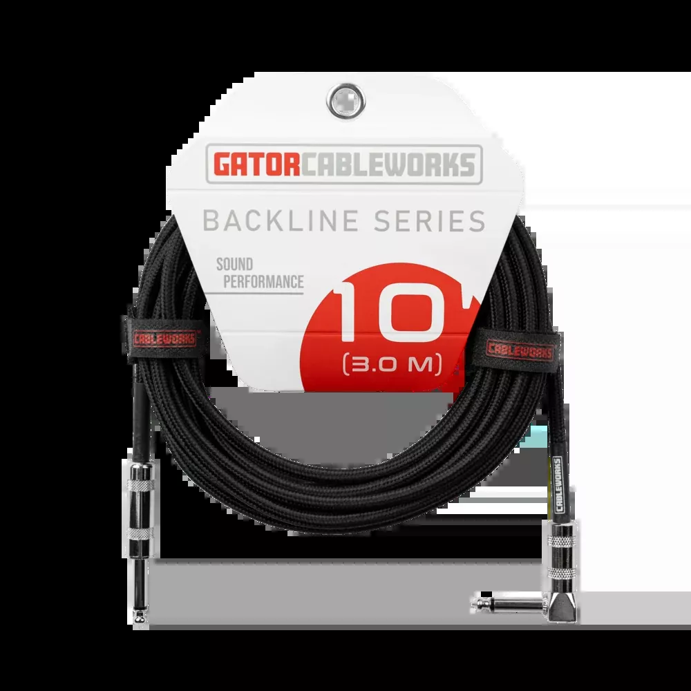 Gator Cableworks Backline Series Braided Instrument Cable Black