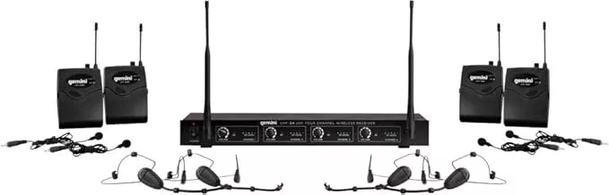 Gemini Sound UHF-04HL — 4-channel wireless headset microphone system UHF