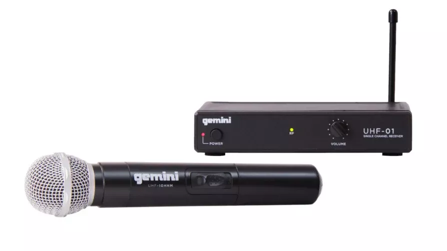 Gemini UHF-01M Wireless Microphone System - Multi-Frequency