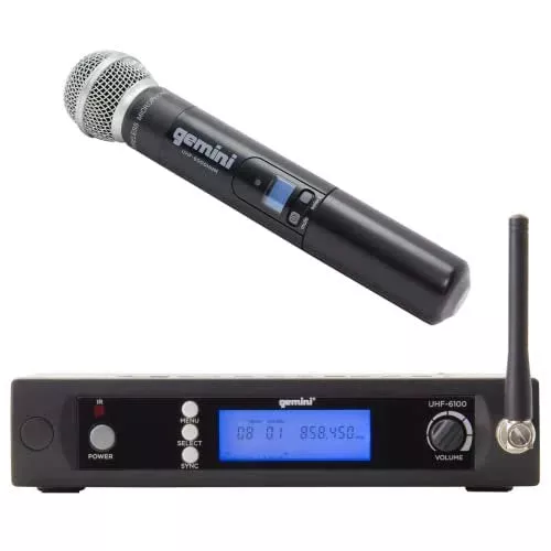 GEMINI UHF-6100M Lightweight Wireless Microphone System - 240ft Range