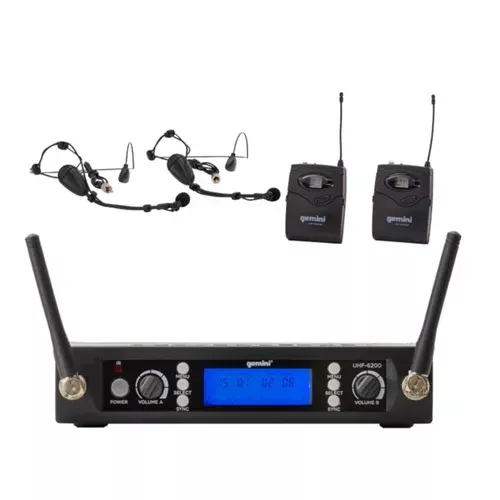 GEMINI UHF-6200HL Lightweight Wireless Headset Microphone System
