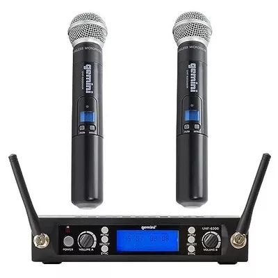 GEMINI UHF-6200M dual-channel UHF wireless microphone system
