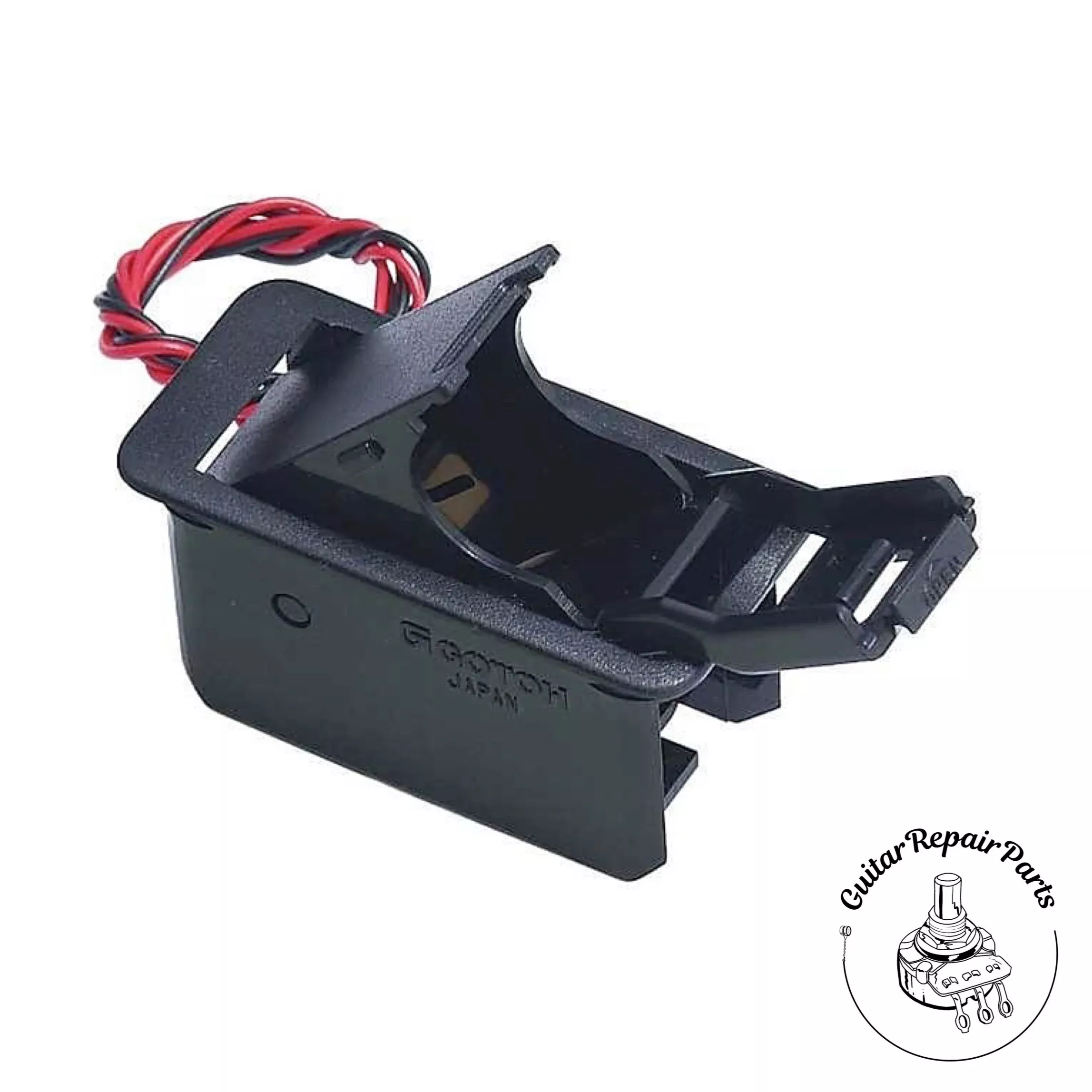 Gotoh 9-Volt Battery Box Compartment, Bottom Mount- Black