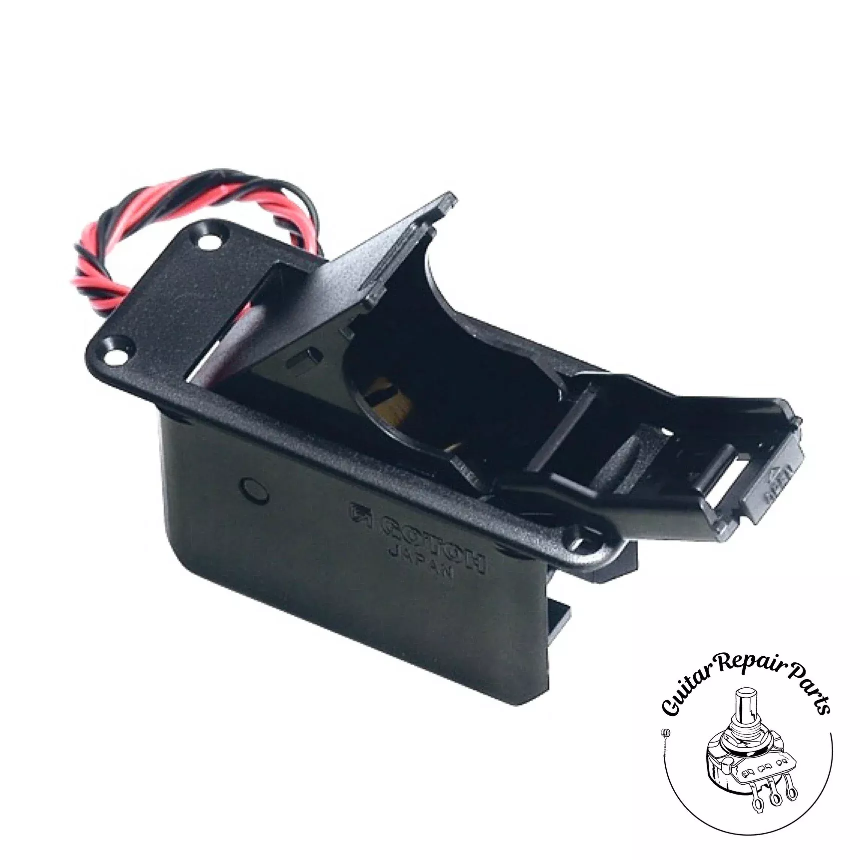 Gotoh 9-Volt Battery Compartment, Top Mount- Black