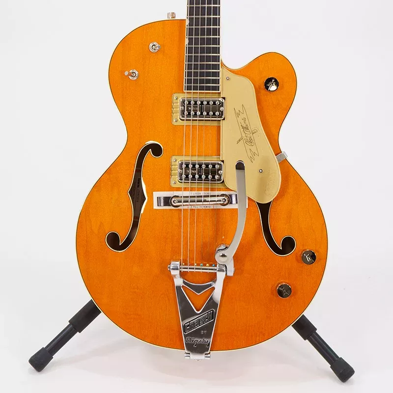 Gretsch G6120T-59 Vintage Select Edition '59 Chet Atkins Hollow Body with Bigsby - Vintage Orange Stain Lacquer with Ebony Fingerboard