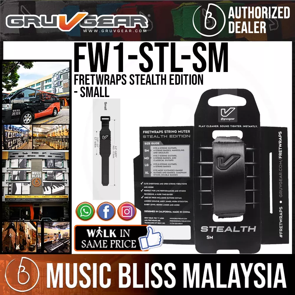 Gruv Gear FretWraps Stealth Edition Single Pack – Small