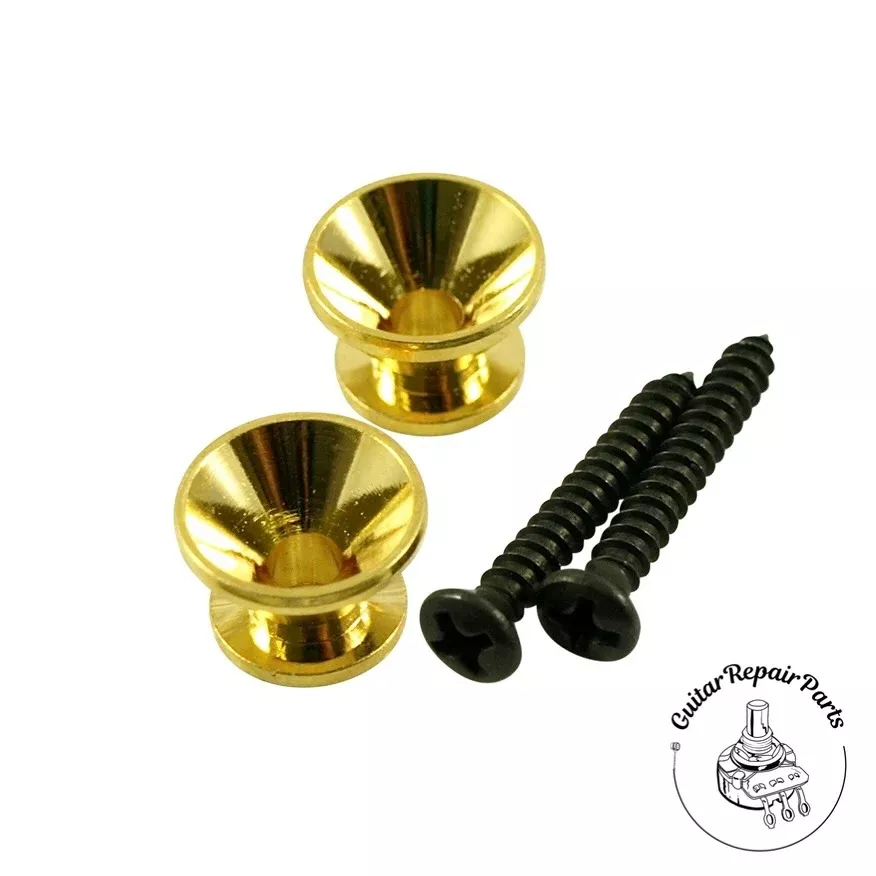 Guitar Strap Button Set Of 2 – Gold