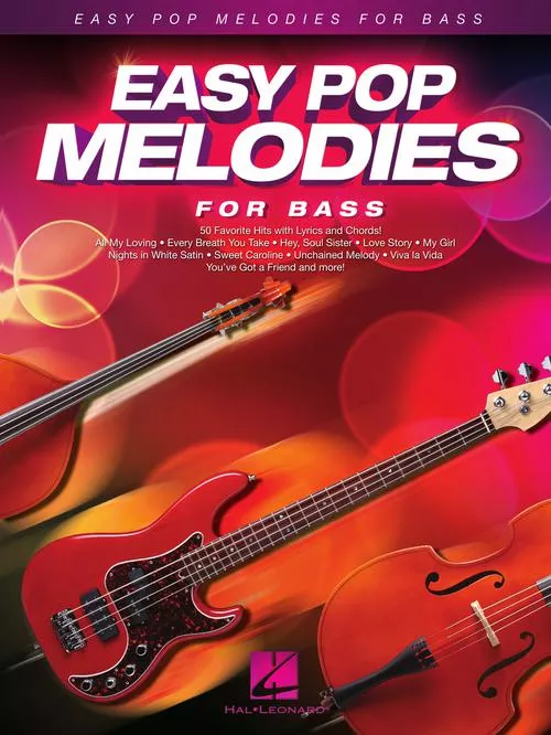 Hal Leonard 00125794 Easy Pop Melodies For Bass