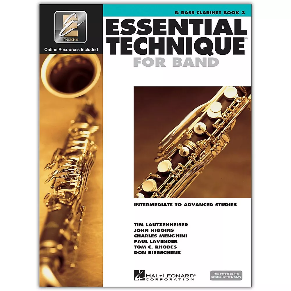 Hal Leonard Essential Technique for Band -Bb Bass Clarinet 3 Book/Online Audio