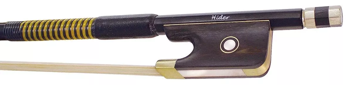 Hidersine Carbon Fibre Viola Bow (4/4) – Nickel-Mounted Ebony Frog (Model 5051)