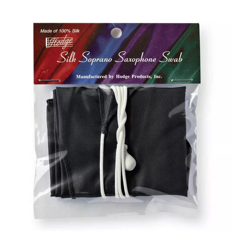 Hodge Silk Soprano Saxophone Swab| Black
