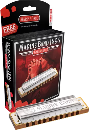 Hohner 1896BX-EMarine Band Key of E Boxed Package Harmonica
