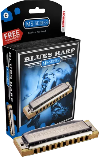 Hohner 532BX-A Blues Harp Key of A Boxed Package Harmonica