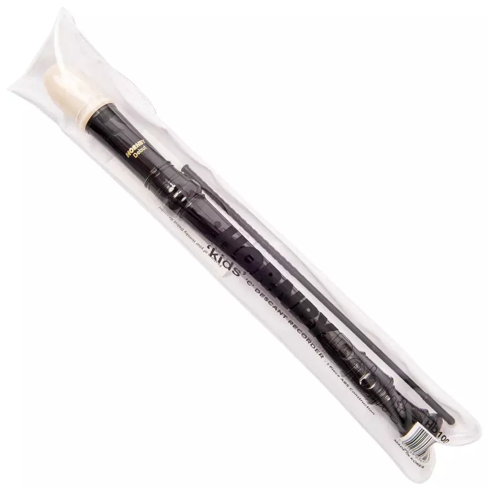 Hornby HD100C Descant Recorder – One-Piece Cream Recorder with Cleaning Rod