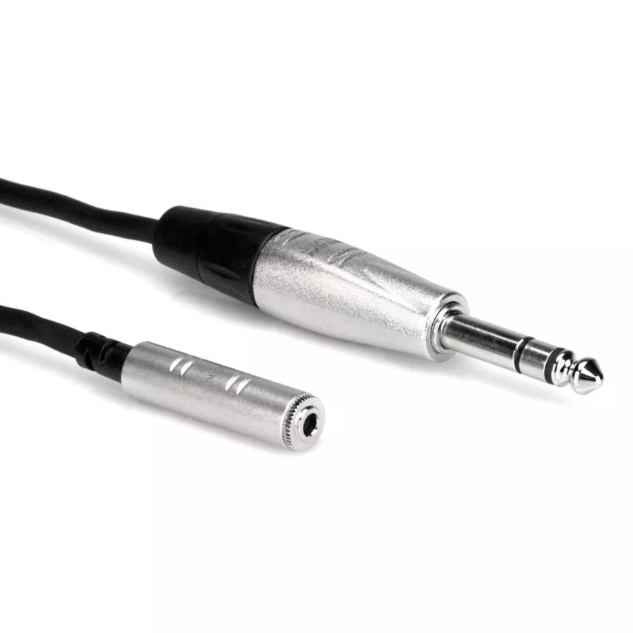 HOSA HXMS-010 REAN 3.5 mm TRS to 1/4″ TRS Pro Headphone Adaptor Cable, 10 Feet