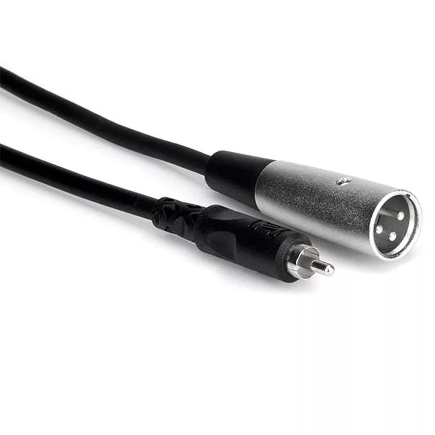 HOSA XRM-120 Unbalanced Interconnect, RCA to XLR3M, 20 ft
