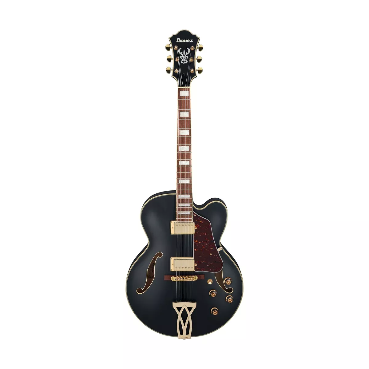 Ibanez Artcore AF75G-BKF Electric Guitar, Black Flat